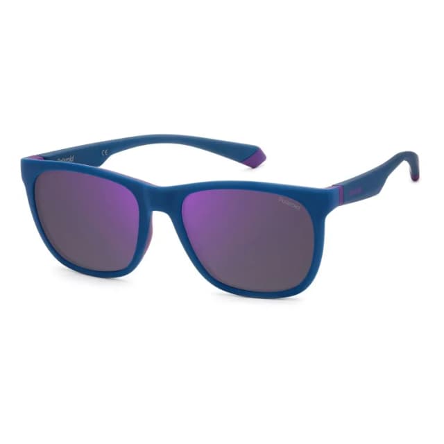 Polaroid PLD 2140/S polarized γυαλιά ηλίου με μπλε σκελετό και βιολετί φακούς καθρέφτη