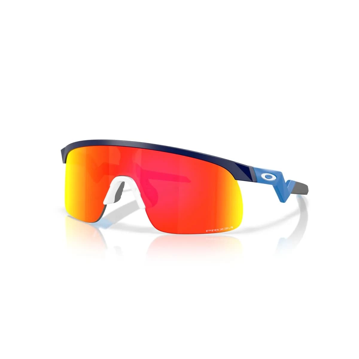 Oakley Youth 9010 παιδικά γυαλιά ηλίου με μπλε σκελετό μάσκα και πορτοκαλί φακούς καθρέφτη