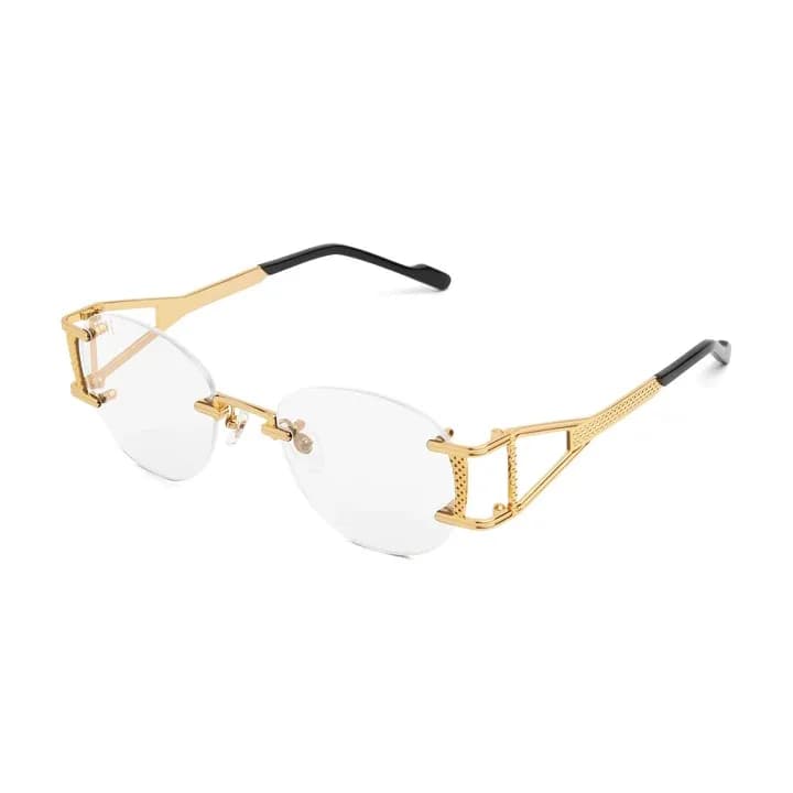 Μεταλλικός σκελετός οράσεως 9FIVE Legacy Lite Gold σε χρυσή απόχρωση, μπροστινή όψη