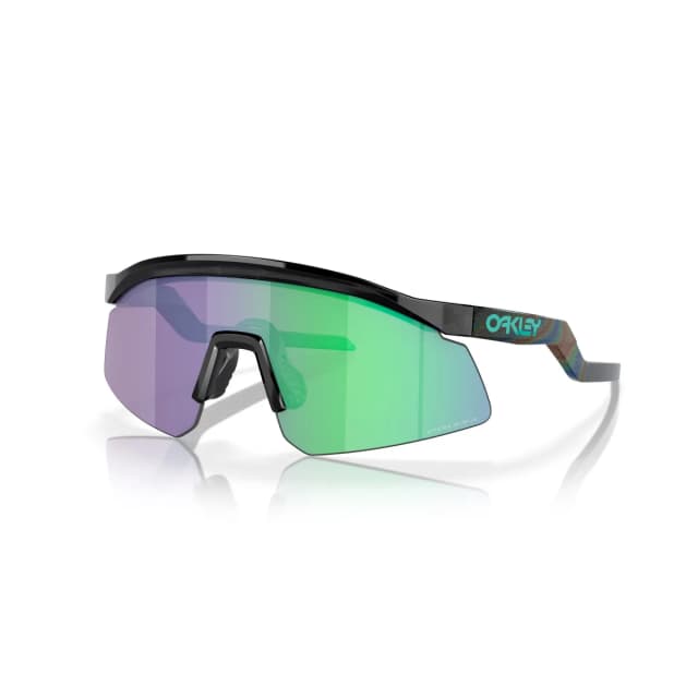 Oakley Hydra OO9229 922915, ανδρικά γυαλιά ηλίου shield με μαύρο σκελετό και πράσινο φακό Prizm Jade